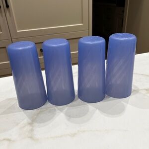 Tupperware Blue Tumblers Set of 4